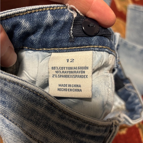 BKE Girls 12 Bootleg Jeans in Light Blue and Dark Blue (Two Pair) - Picture 5 of 10